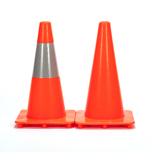 CONO DE TRÁFICO DE PVC DELGADO NARANJA SÓLIDO RC450A-2